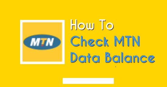 how to check mtn data balance