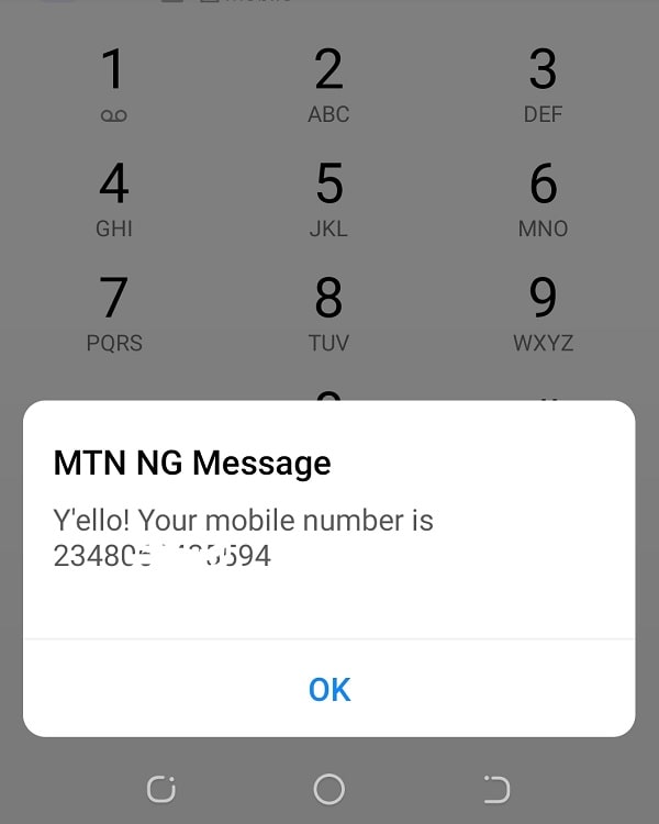 Code to Check MTN Number USSD