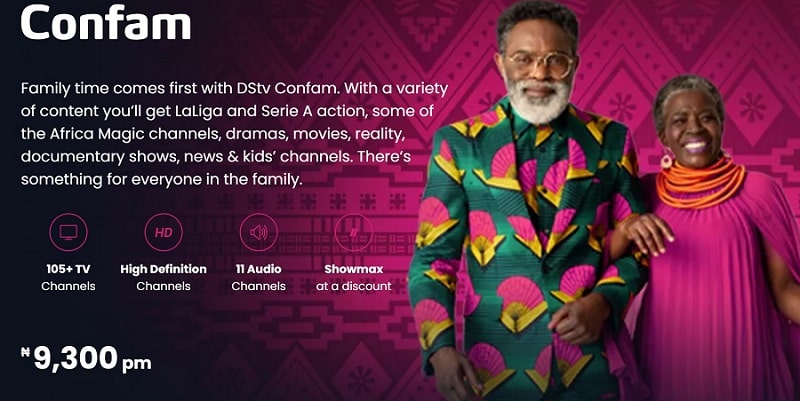 DStv Confam Channels List 2024 + Subscription