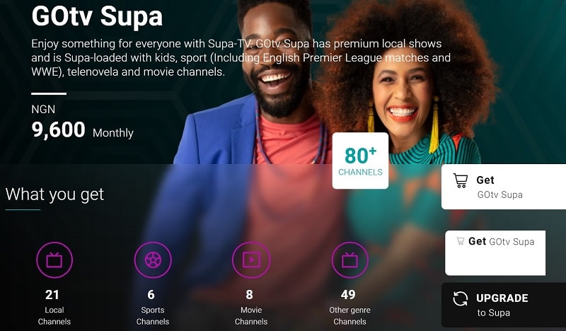 GOtv Supa Channels List 2024 + Subscription Price