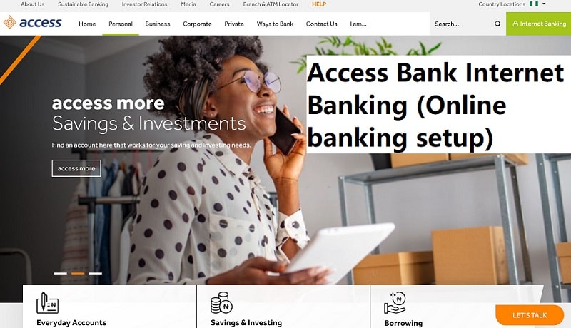 Access Bank Internet Banking (Online banking setup)