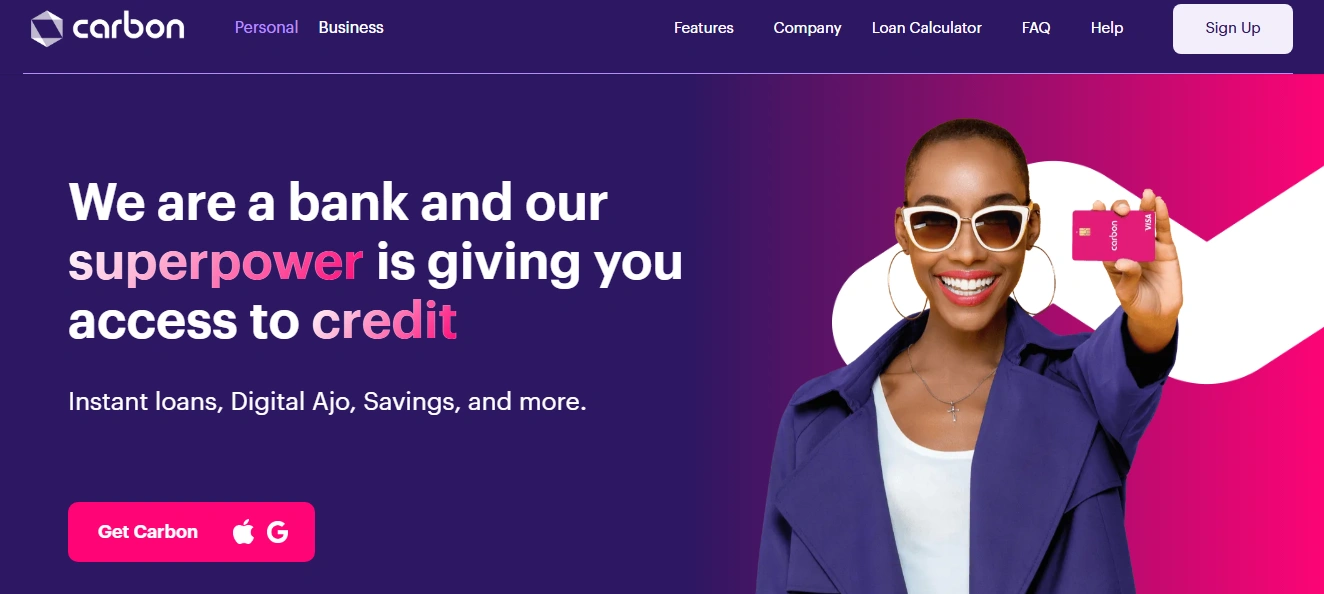 4. Carbon: Loans and Money Management in One App