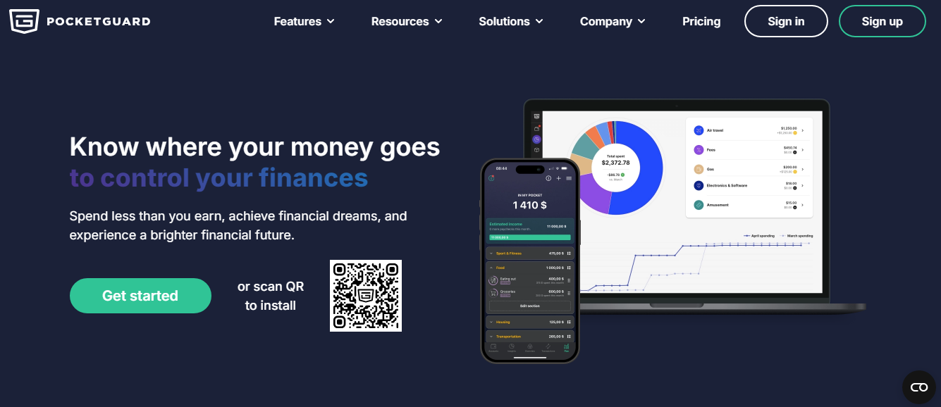 6. PocketGuard: Track Your Spending Simplified