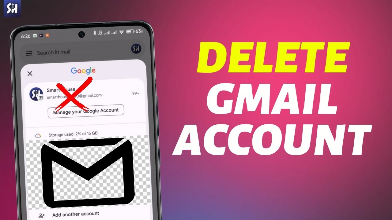 how to delete gmail account